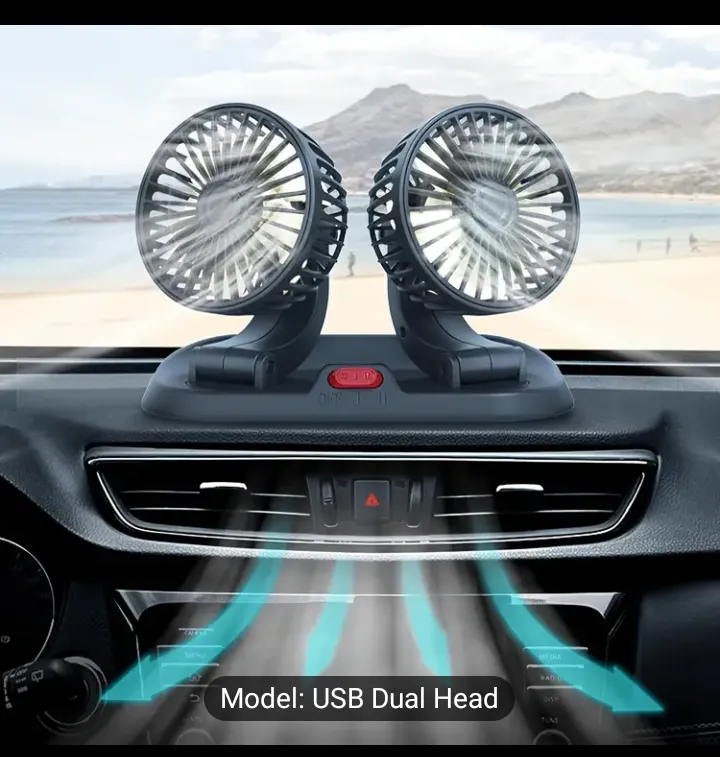 MistBreeze™ Dual-Head Car Fan