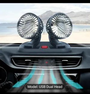 MistBreeze™ Dual-Head Car Fan