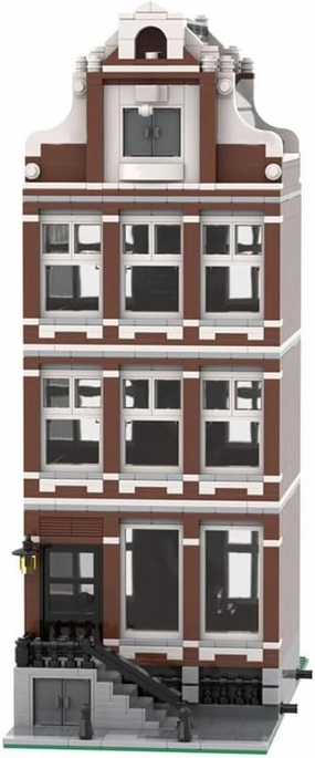 Modular Street View Building Kit, Amsterdam Canal House Nr 1 Model MOC Bricks Toy Sets, Creative Gifts for Adults (935PCS), 451321HMS932