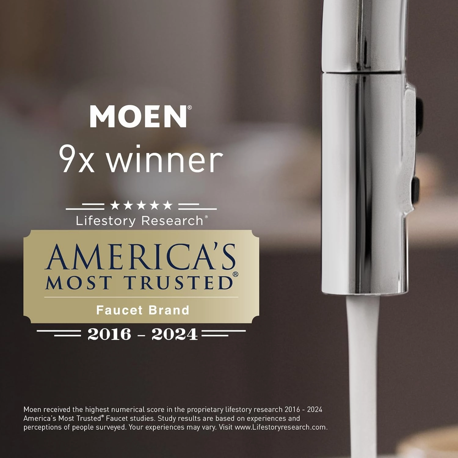 Moen Brushed Nickel Replacement 4-Function Eco-Performance Handheld Showerhead, 164927BN
