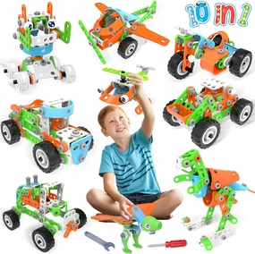 MOONTOY 218PCS STEM Toys Building Toy for Kids Ages 4-8 Boys,Birthday Gifts Game Educational Stem Projects for 5  Year Old,Building Block Creative Stem Activities for Kids Ages 5-7 4-8 6-8 8-12 Boys