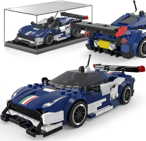 Mould King Speed Champion F488 Racing Car DIY Building Blocks Set & Display Case,Creative Classic Cars for Boys Age 8-12, 27086 Cool Vehicles Model Toys Birthday Gifts for Adults and Kids,410 PCS
