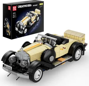 Mould King Vintage Car, Collectible Classic Antique Vehicle, 10115 Classic Cars Building Sets, Retro Car Model Blocks Kits for Adults and Boys Girls Kids Aged 14 , 897 Pieces