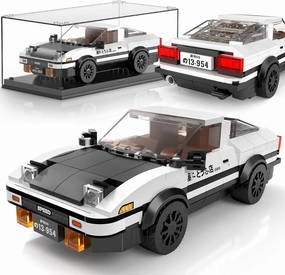 Mould King Speed Champion AE86 Racing Car DIY Building Blocks Set & Display Case,Creative Classic Cars for Boys Age 8-12, 27013 Cool Vehicles Model Toys Birthday Gifts for Adults and Kids,399 PCS