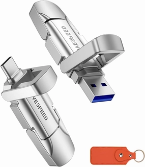 MOVE SPEED 1TB Solid State Flash Drive 570MB/s High Speed Type C   USB 3.2 Drive Dual Port, Thumb Drive Compatible with iPhone 15, 16 Series/Android Phone/MacBook/Audio/Smart TV