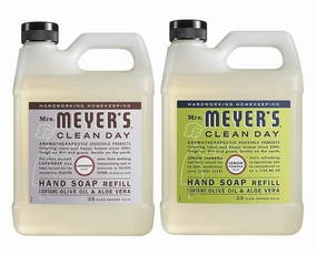 MRS. MEYER'S CLEAN DAY Hand Soap Refill Scent Variety Pack 2 CT (Lemon Verbena   Lavender)