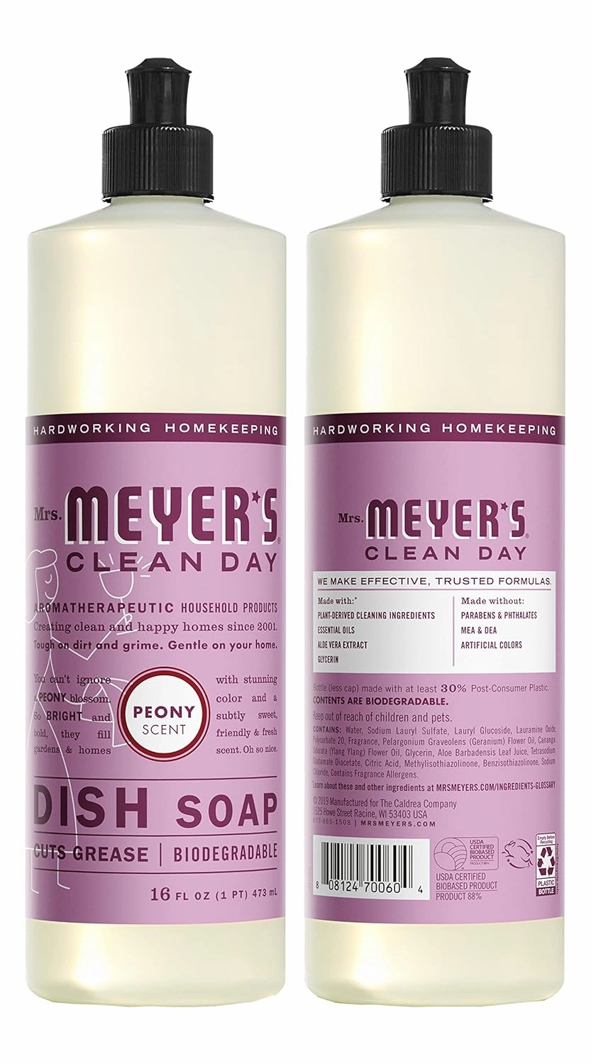 MRS. MEYER'S CLEAN DAY Limited Edition Scent Kitchen Basics Set (Peony)