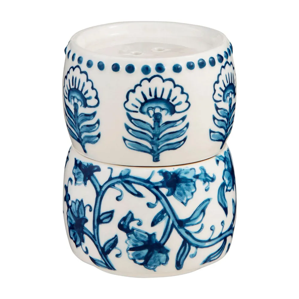 Mud Pie Block Print Salt & Pepper Set