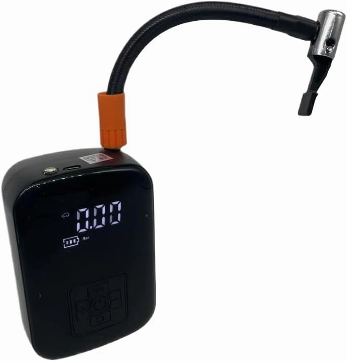 Multi-Function car air Pump Mini Intelligent Handheld car Portable air Pump Digital Display Fast Charging no line Inflation, Suitable for Cars, Motorcycles, Balls, Black