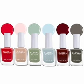 Nail Polish Set, 6 Trendy Colors, Non-toxic, Eco-Friendly, Quick Dry, All Seasons Skin Tones, Professional Manicure for Women and Girls