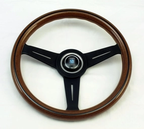 Nardi Steering Wheel - Classic - 330mm (12.99) - Wood with Black Spokes Part # 5061.33.2000