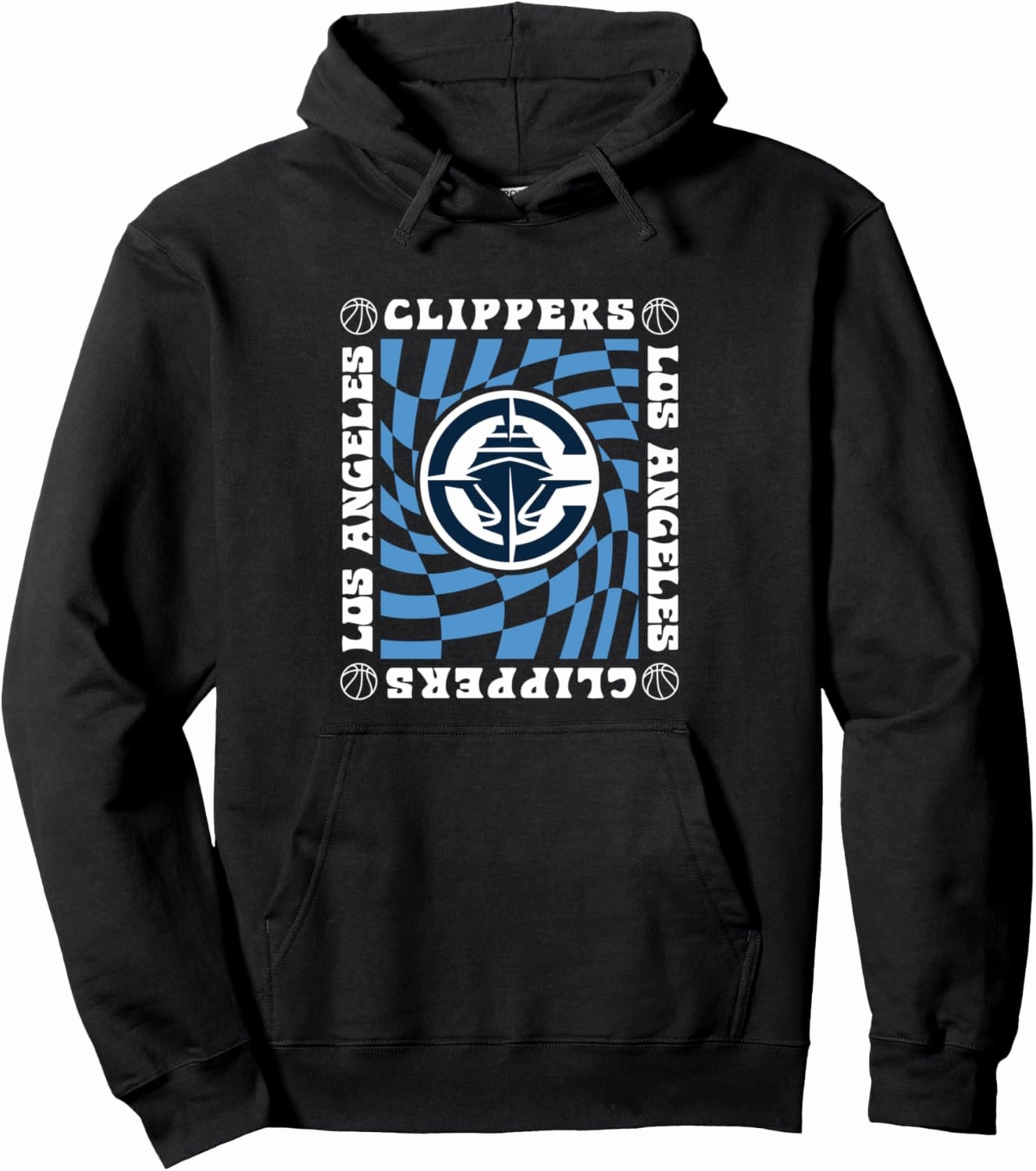 NBA Los Angeles Clippers Retro Checkerboard Wave Pullover Hoodie