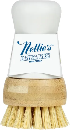 Nellie's Forever Brush - The Ultimate Sponge-Brush Hybrid for Eco-Friendly Dishwashing - Sustainable Design - Versatile Scrubbing Power - Long-Lasting Handle - Eco-Conscious Kitchen Essential