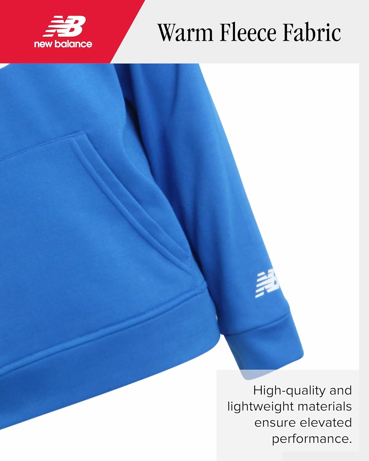New Balance Boys' Sweatsuit Set - 2 Piece Fleece Pullover Hoodie Sweatshirt and Sweatpants (2T-16)