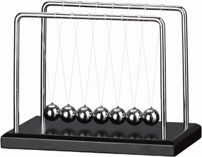 Newton's Cradle with 7balls 9inch Wooden Base Balance Ball Office Decoration