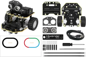Nexbit Smart Robot Kit for Microbit V2 Programming STEM Science Educational Robot with AI Vision Camera for Robotic Beginner Learning Graphical Makecode Coding Car, Starter Kit (Without Microbit V2)
