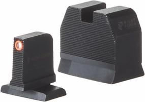 Night Fision HAK-127-480-517-OGZX Optics Ready Stealth Night Sight Set for HK VP9 w/DPP/509t/Acro - Orange Front Ring, Blank Rear Sight
