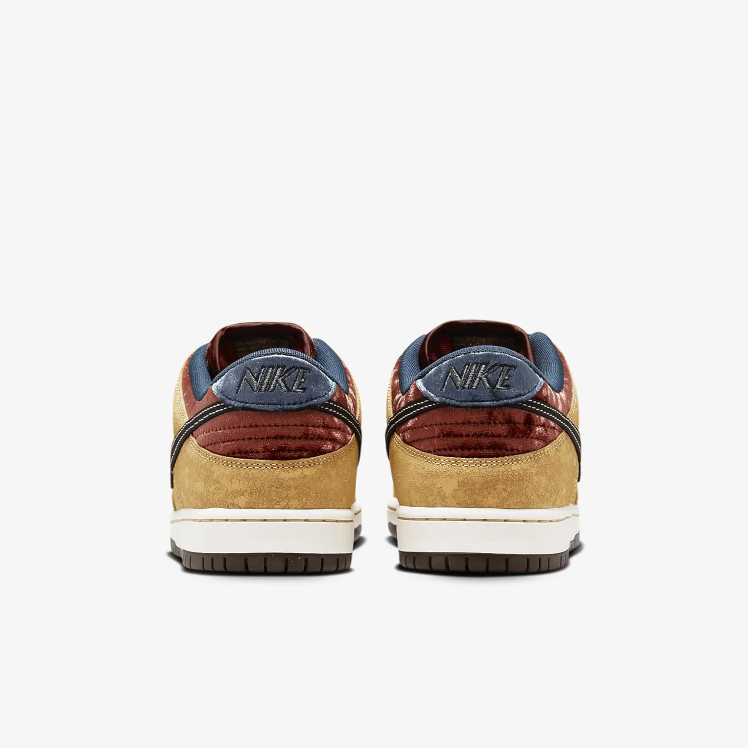 Nike SB Dunk Low Pro Skate Shoes (FZ1278-200, Celestial Gold/Dark Team Red/Armory Navy/Black)