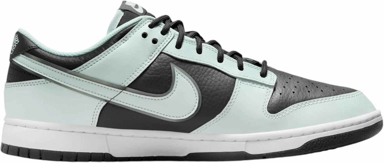Nike Dunk Low Retro Premium Men's Shoes (FZ1670-001, Dark Smoke Grey/White/Barely Green)
