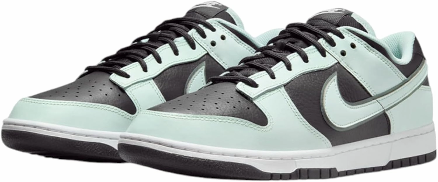 Nike Dunk Low Retro Premium Men's Shoes (FZ1670-001, Dark Smoke Grey/White/Barely Green)