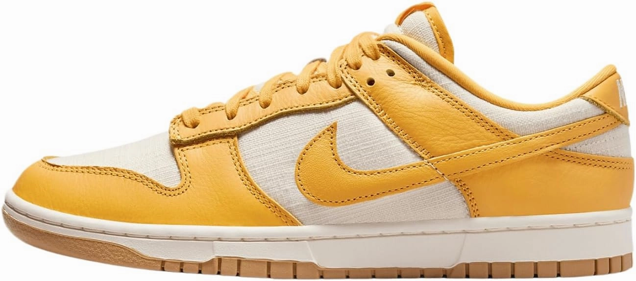 Nike Dunk Low Retro Premium Men's Shoes (HF4867-739, University Gold/Coconut Milk/Gum Light Brown/Unive) Size 6.5