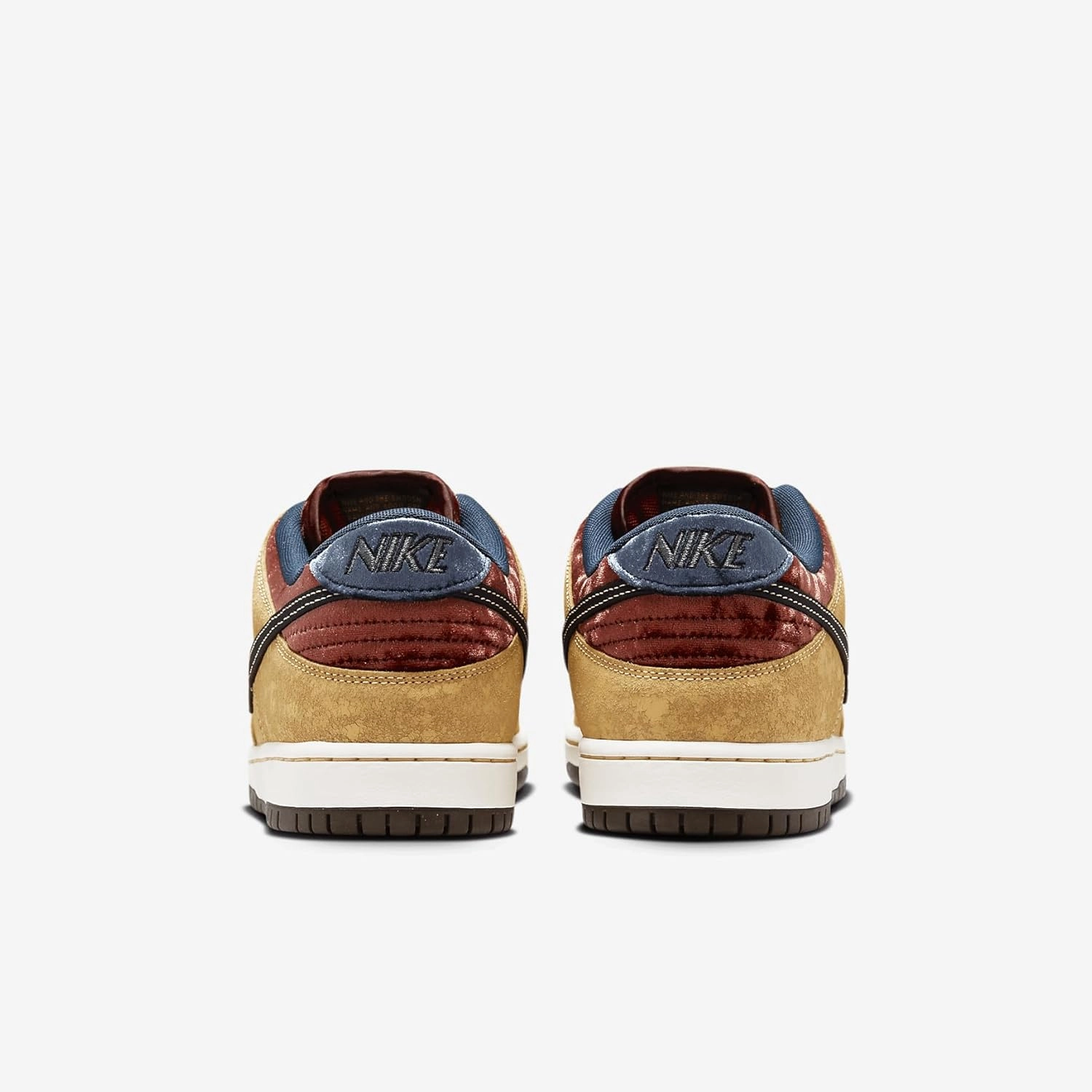 Nike SB Dunk Low Pro Skate Shoes (FZ1278-200, Celestial Gold/Dark Team Red/Armory Navy/Black)