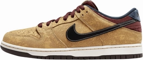 Nike SB Dunk Low Pro Skate Shoes (FZ1278-200, Celestial Gold/Dark Team Red/Armory Navy/Black)