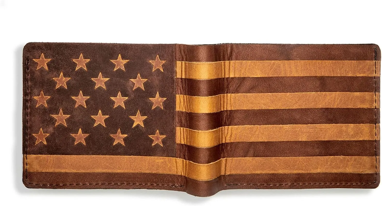 NOKONA Ballglove Leather Wallet | Made with Genuine American Baseball Glove Leather | Made in The USA and Customizable