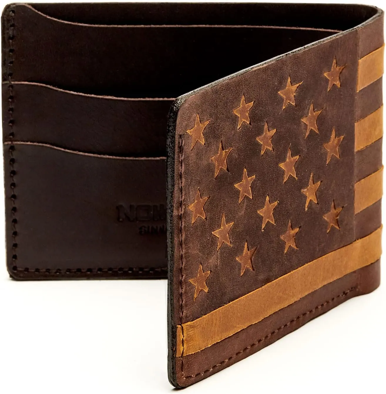 NOKONA Ballglove Leather Wallet | Made with Genuine American Baseball Glove Leather | Made in The USA and Customizable