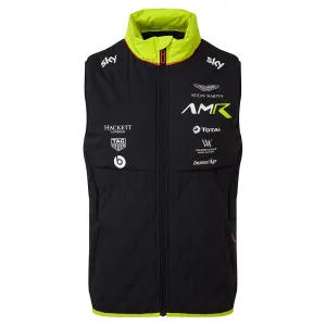 Official AMR Aston Martin Racing Le Mans Team Padded Gillet Bodywarmer-Navy Blue