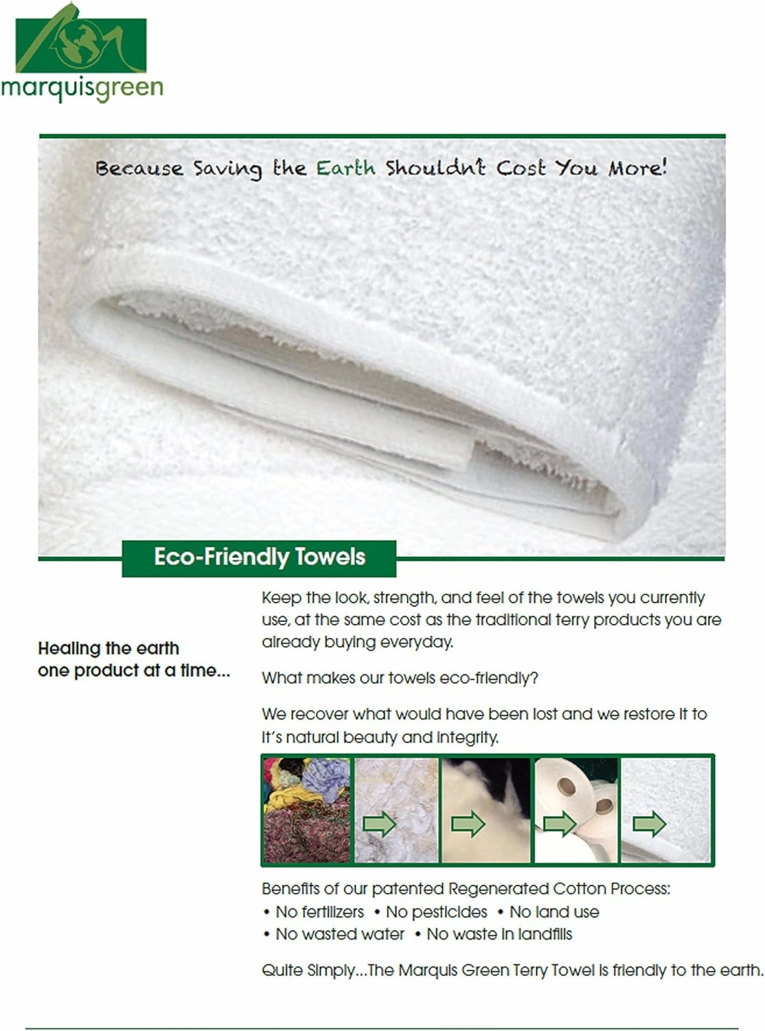 Optima Collection Silver Level 13" X 13" White Washcloths, Set of 12, 100% Eco-Friendly Pre-Consumer Regenerated Cotton