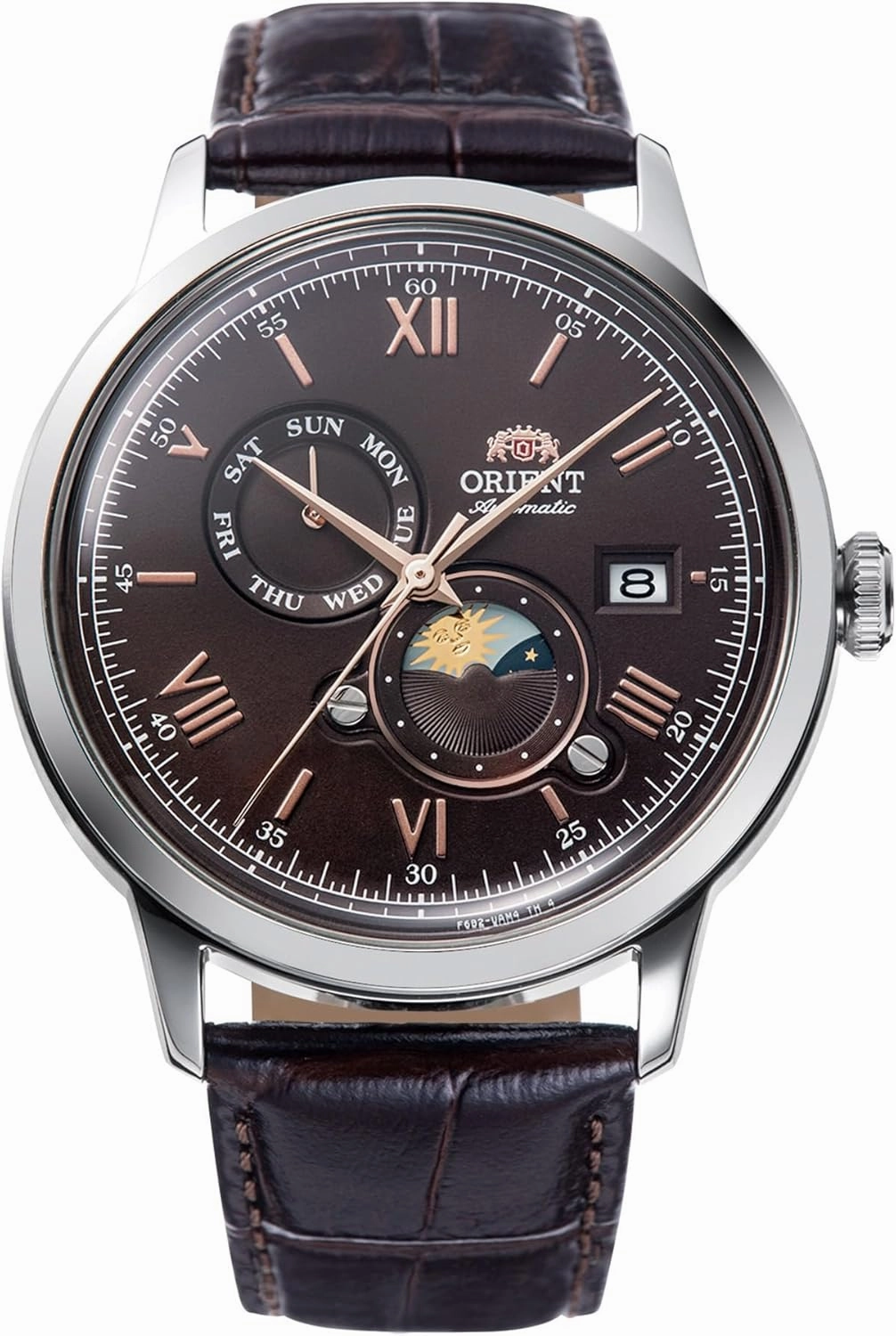 Orient Elegant Watch RA-AK0804Y10B, Chocolate Brown, Classic