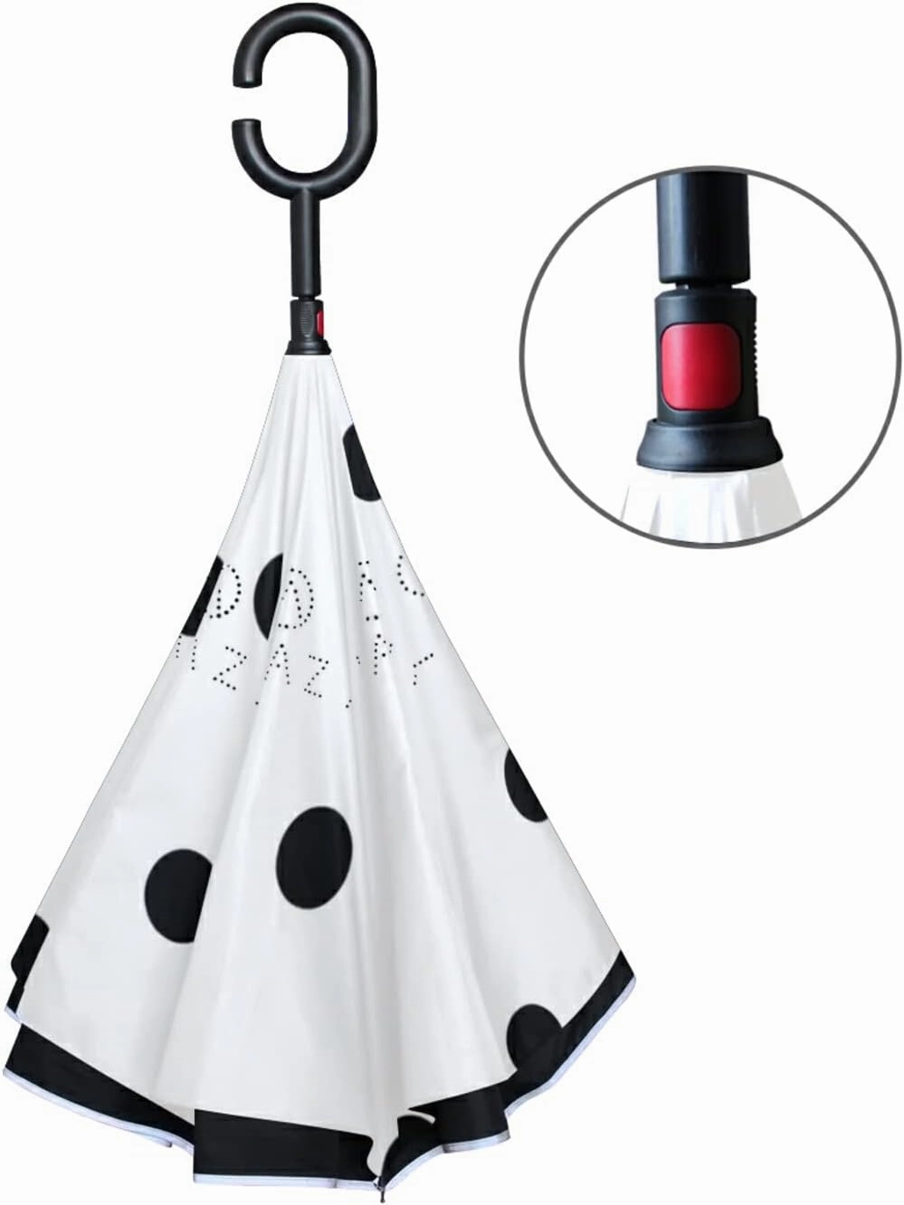 Oyihfvs Double Layer Inverted Umbrella, With C-Shaped Handle Windproof UV Proof Durable Parasol, For Men Women Outdoor Folding Rain Sun