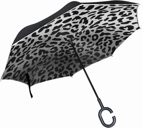 Oyihfvs Double Layer Inverted Umbrella, With C-Shaped Handle Windproof UV Proof Durable Parasol, For Men Women Outdoor Folding Rain Sun