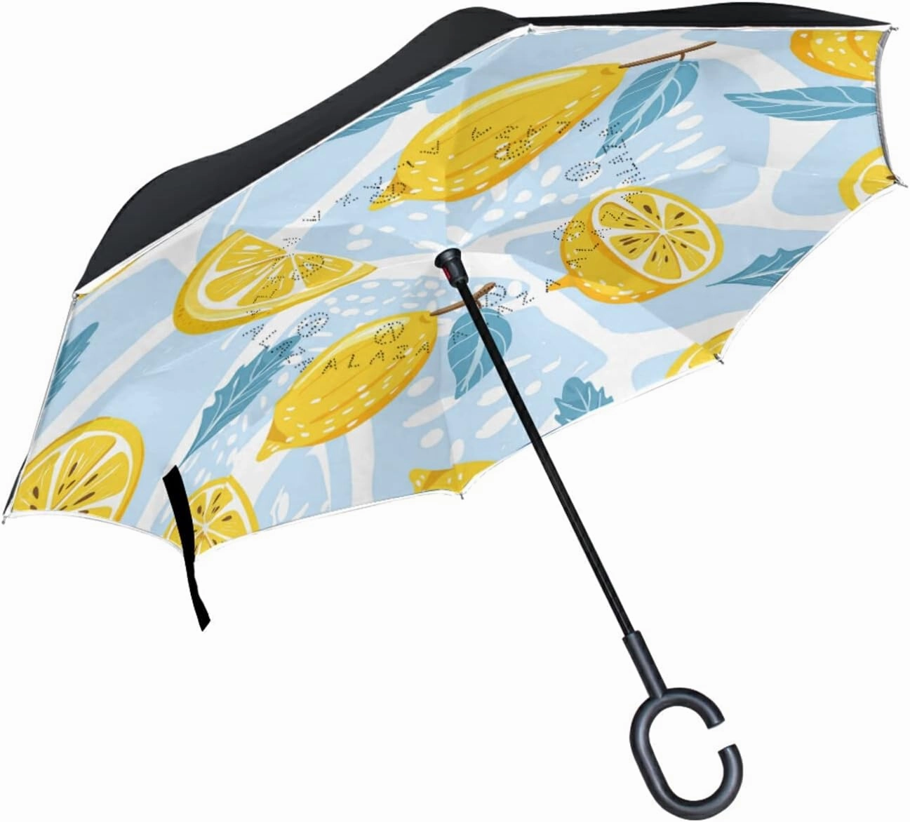 Oyihfvs Double Layer Inverted Umbrella, With C-Shaped Handle Windproof UV Proof Durable Parasol, For Men Women Outdoor Folding Rain Sun