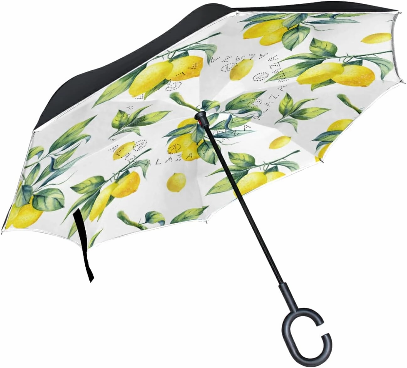 Oyihfvs Double Layer Inverted Umbrella, With C-Shaped Handle Windproof UV Proof Durable Parasol, For Men Women Outdoor Folding Rain Sun