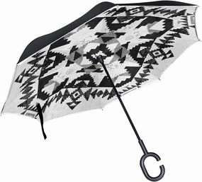 Oyihfvs Double Layer Inverted Umbrella, With C-Shaped Handle Windproof UV Proof Durable Parasol, For Men Women Outdoor Folding Rain Sun