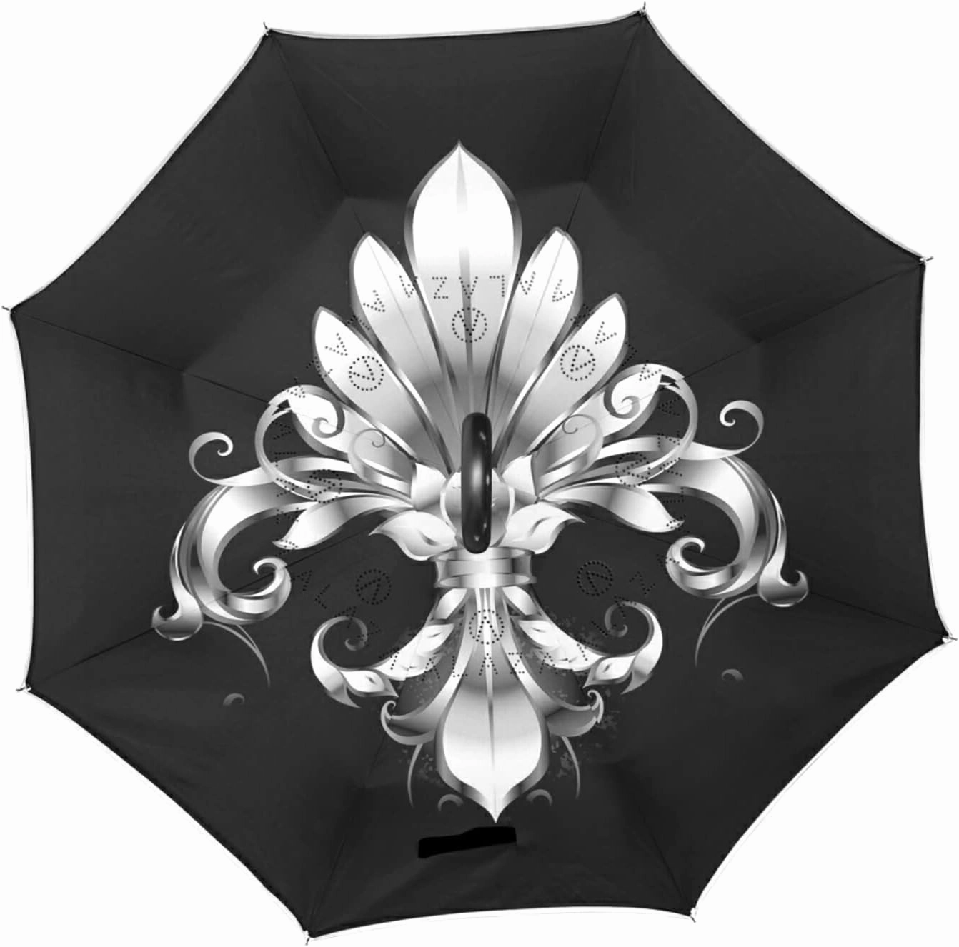 Oyihfvs Double Layer Inverted Umbrella, With C-Shaped Handle Windproof UV Proof Durable Parasol, For Men Women Outdoor Folding Rain Sun