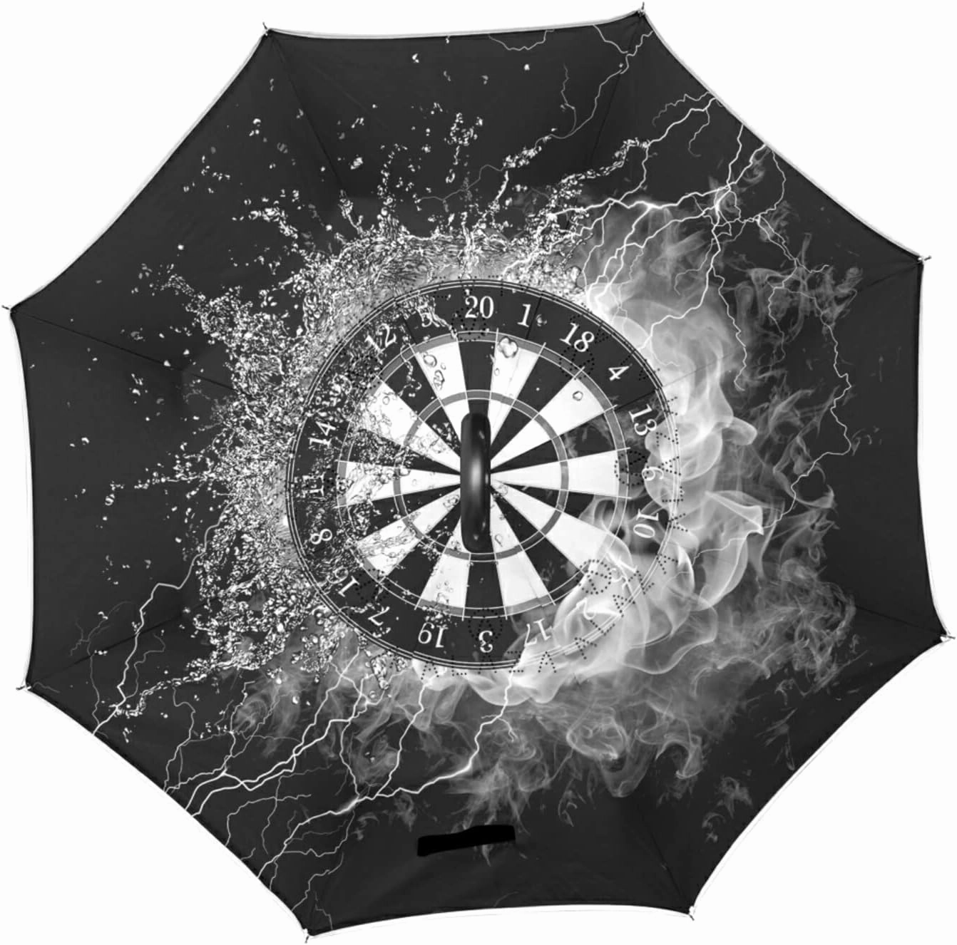 Oyihfvs Double Layer Inverted Umbrella, With C-Shaped Handle Windproof UV Proof Durable Parasol, For Men Women Outdoor Folding Rain Sun