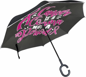 Oyihfvs Double Layer Inverted Umbrella, With C-Shaped Handle Windproof UV Proof Durable Parasol, For Men Women Outdoor Folding Rain Sun