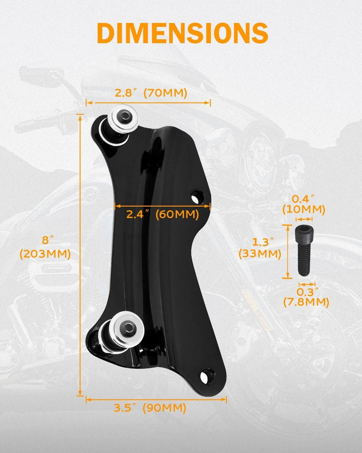 PBYMT Vivid Black 4 Point Docking Hardware Kit Compatible for Harley Davidson Road Glide Road King Street Glide Electra Glide Touring 2014 2015 2016 2017 2018 2019 2020 2021 2022 2023 2024