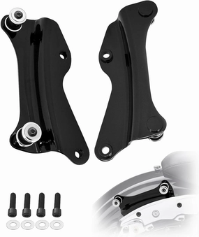 PBYMT Vivid Black 4 Point Docking Hardware Kit Compatible for Harley Davidson Road Glide Road King Street Glide Electra Glide Touring 2014 2015 2016 2017 2018 2019 2020 2021 2022 2023 2024