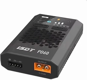 PD60 60W 6A Quick Smart Charger Lipo LiHV Life NIMH/Cd for ISDT Battery Balance Charger Type-C Input XT30 Connector for RC Racing Drones (1PC PD60)