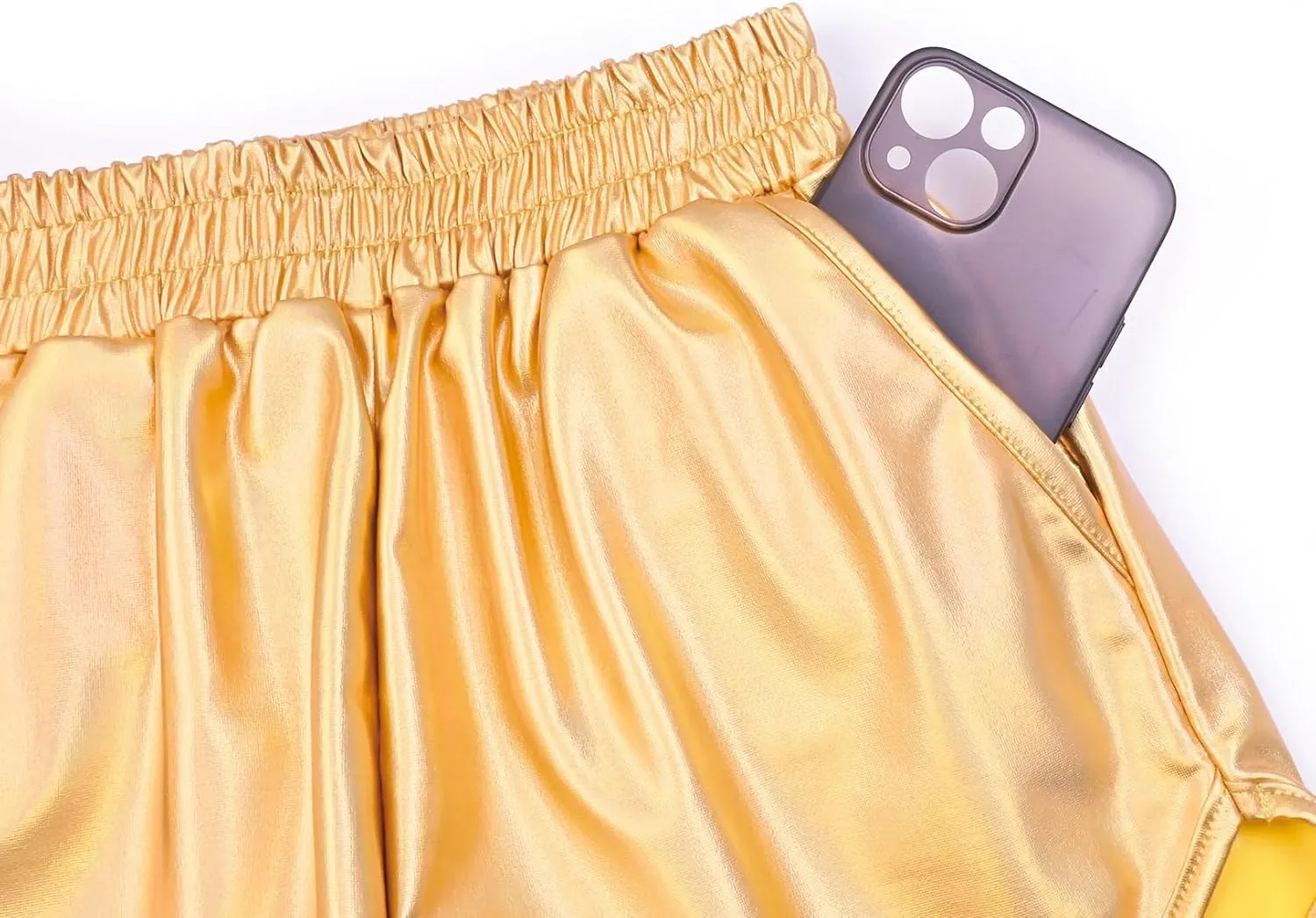 Perfashion Girls Metallic Shorts Sparkly Shiny Hot Pants Gold/Silver/Pink Outfit