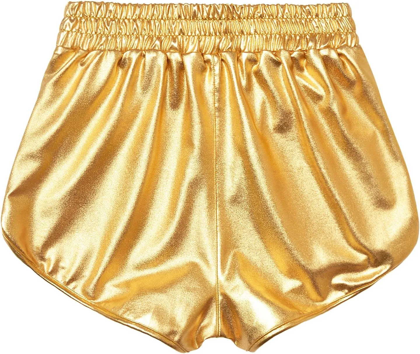 Perfashion Girls Metallic Shorts Sparkly Shiny Hot Pants Gold/Silver/Pink Outfit