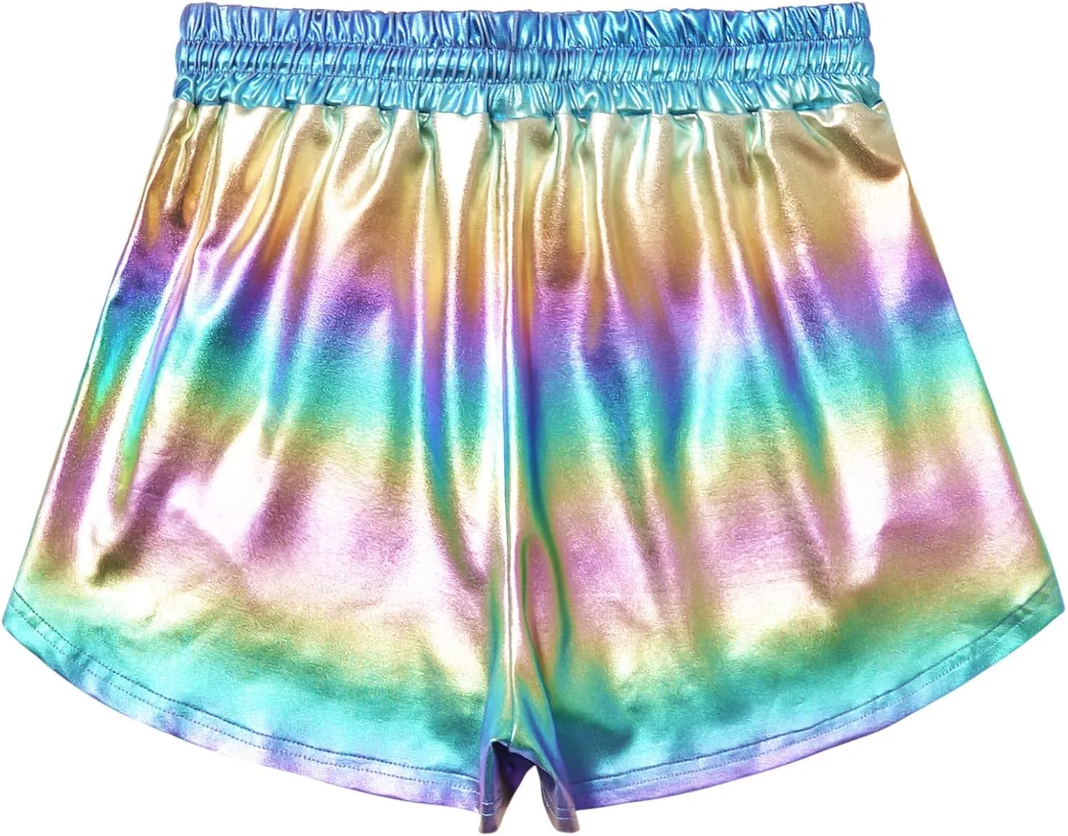 Perfashion Women's Metallic Shorts Summer Sparkly Hot Outfit Shiny Short Pants