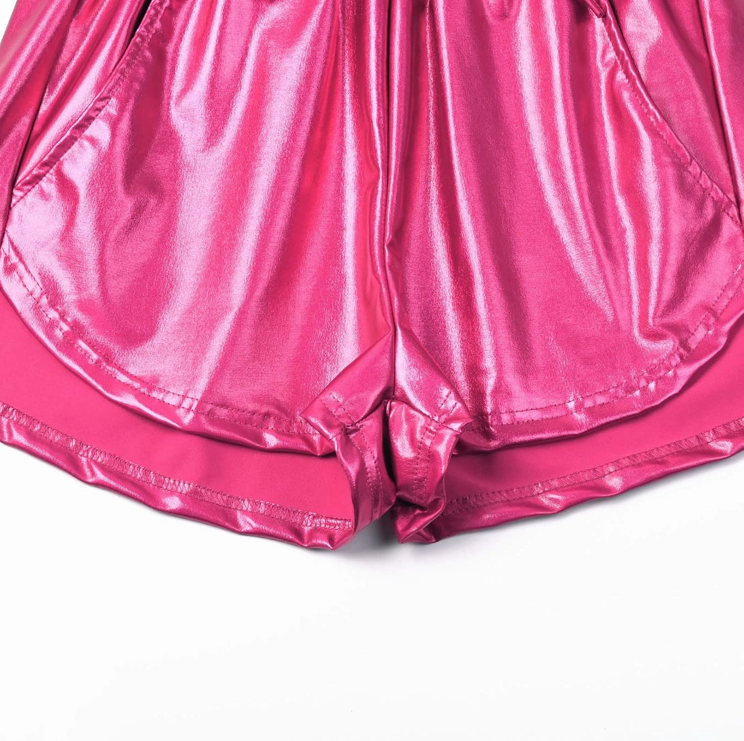 Perfashion Women's Metallic Shorts Summer Sparkly Hot Outfit Shiny Short Pants