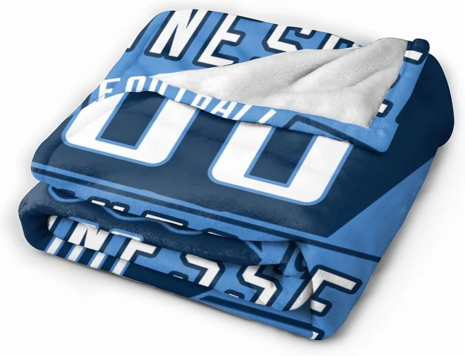 Personalized Football Throw Blankets Add Name Numbers Flannel Blankets Football Fans Gifts - 50" x 40",60" x 50",80" x 60"
