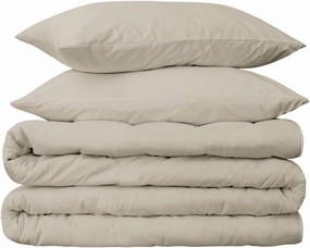 Peru Pima Duvet Cover Set – King/Cal King, 100% Peruvian Pima Cotton, Percale, 415 Thread Count, Cooling & Breathable, Hidden Zipper, Hotel-Quality Soft Bedding, 3 Pieces, Latte