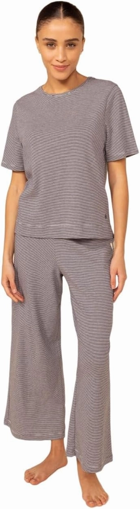 Petit Bateau WOMEN'S PINSTRIPED COTTON PYJAMAS SET SIZES XXS-XL